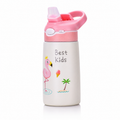 TempTrek LittleTrek kids bottle in Flamingo Blush, alternate angle