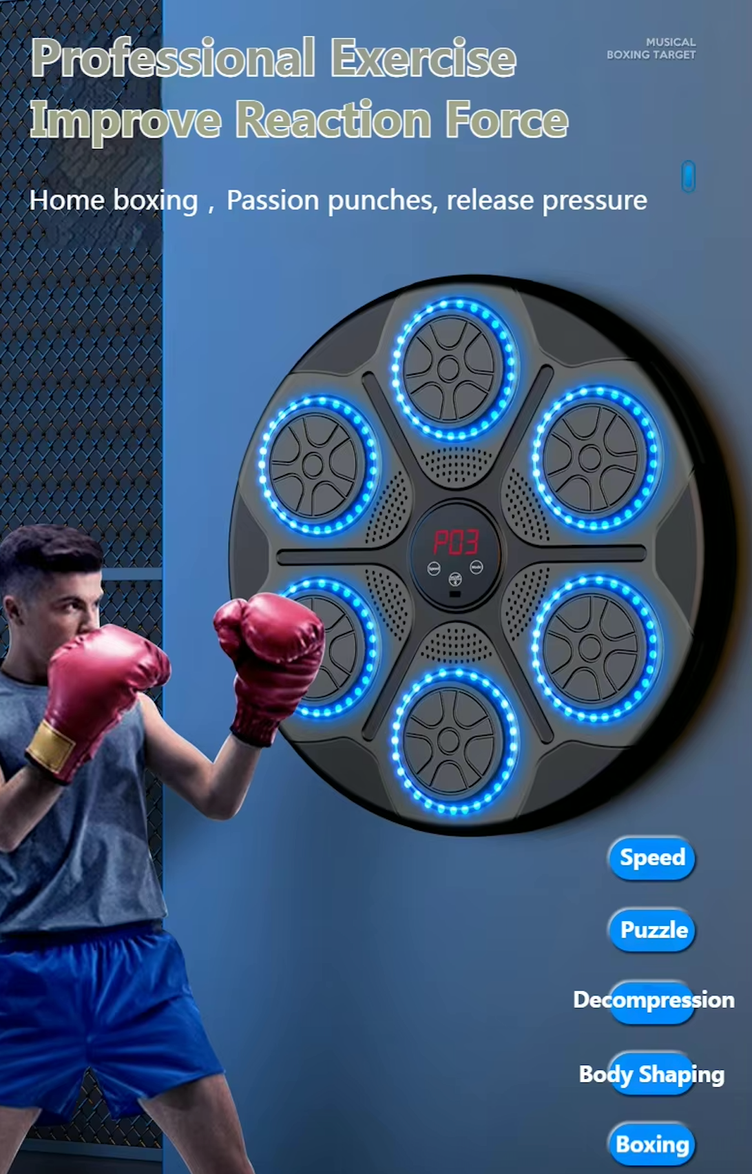 Anti-stress boxing machine