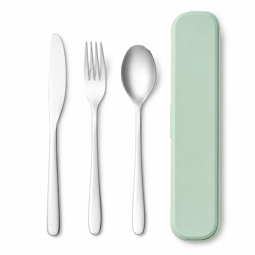 TempTrek Travel Cutlery Set | 3-Piece Stainless Steel