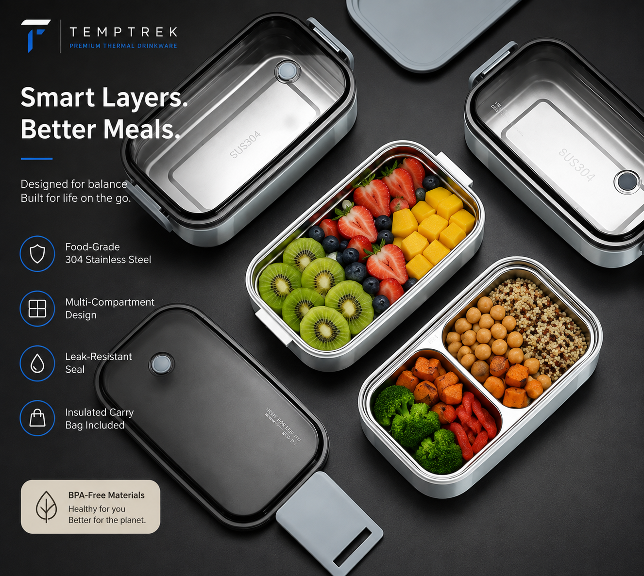 TempTrek StackMeal | Bento Set