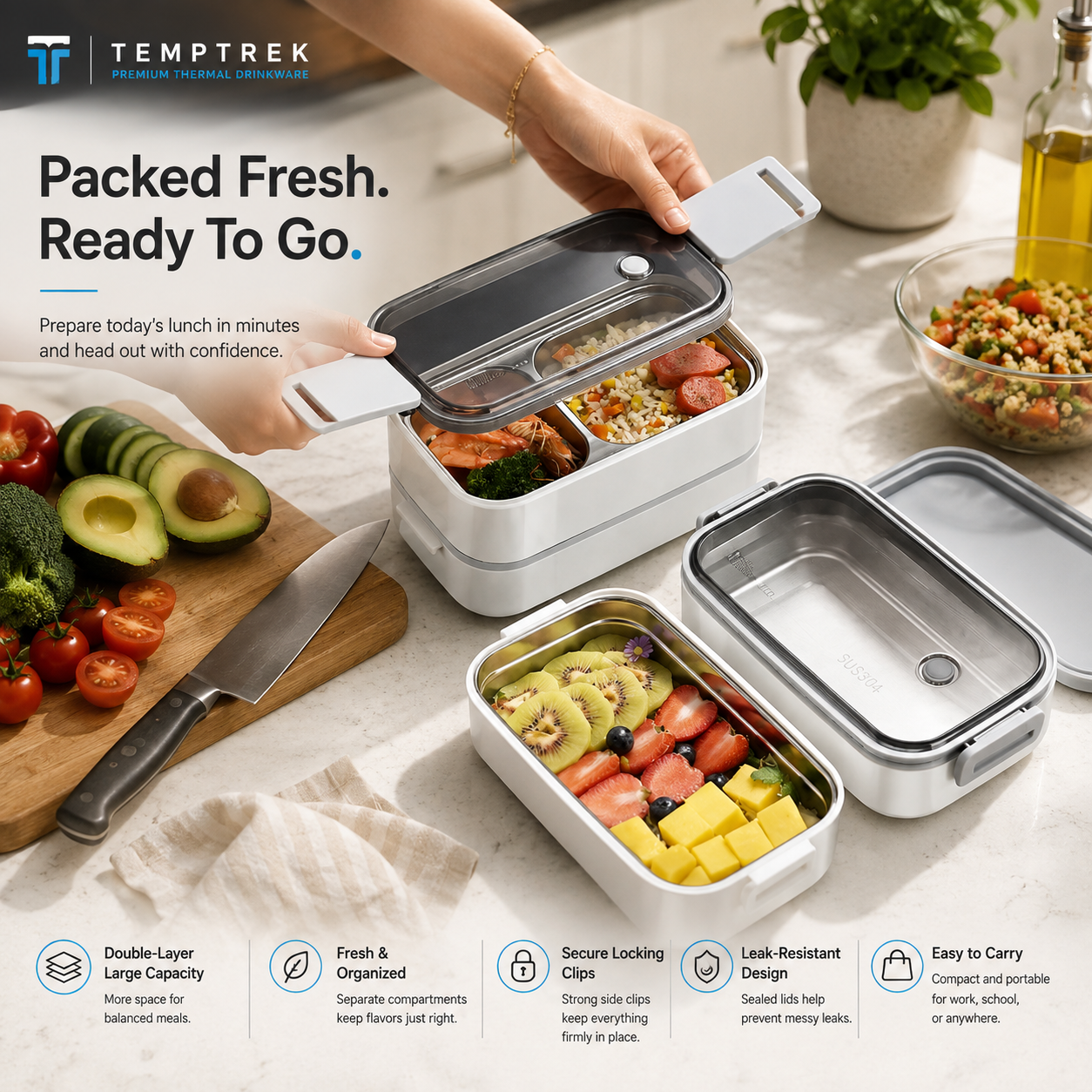 TempTrek StackMeal | Bento Set