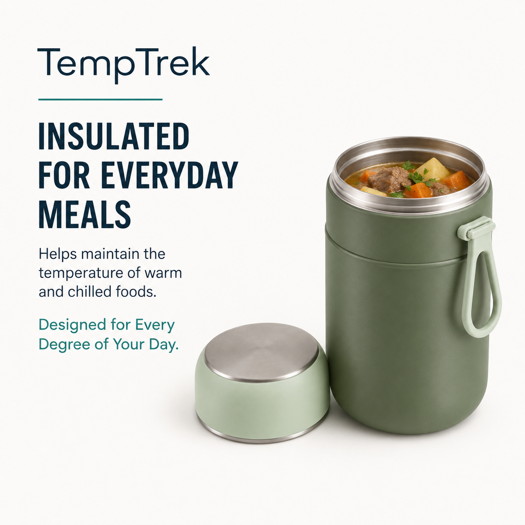 TempTrek Food Jar | Premium Insulated Food Container