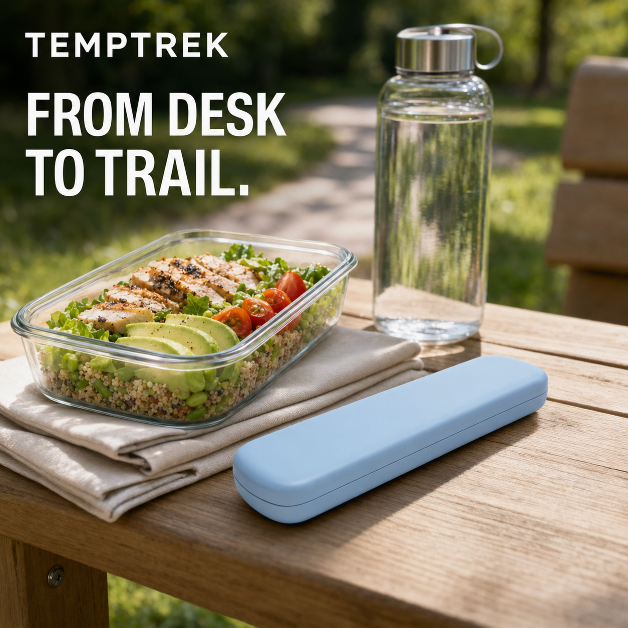 TempTrek Travel Cutlery Set | 3-Piece Stainless Steel