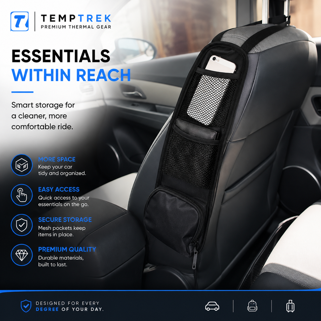 TempTrek BackSeat Buddy | Car Seat Organizer