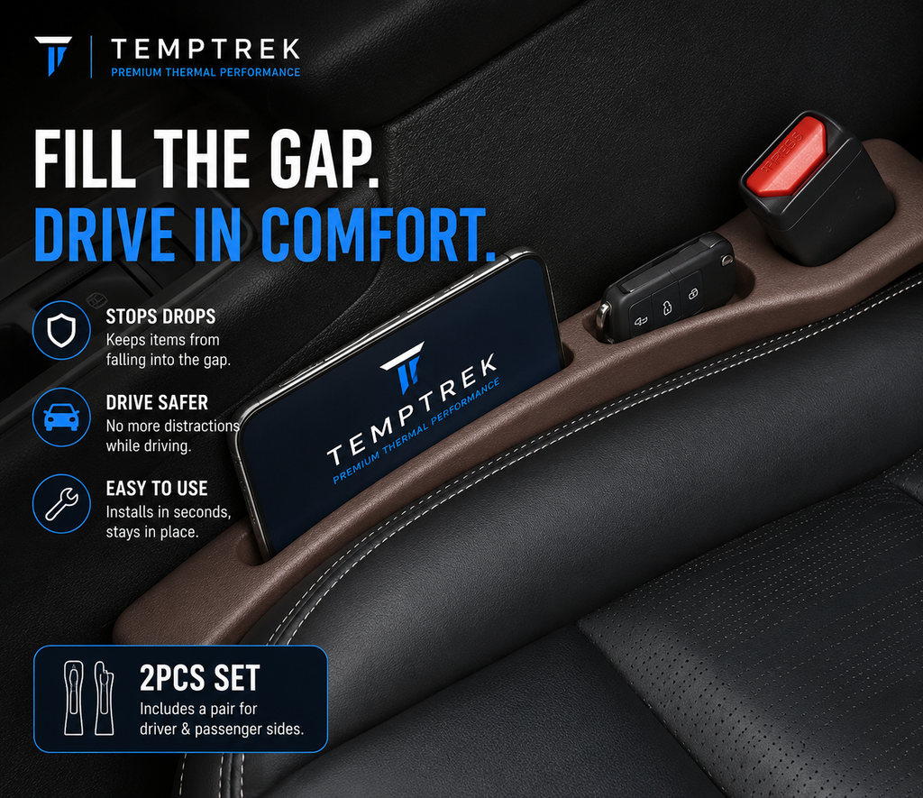 GapGuard holding phone and car key resting in seat gap