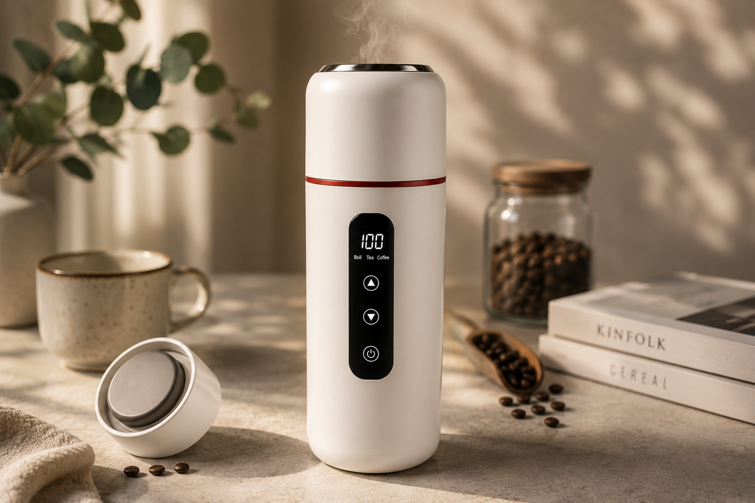 TempTrek AutoMug™ | Smart Heated Travel Mug with Temperature Control