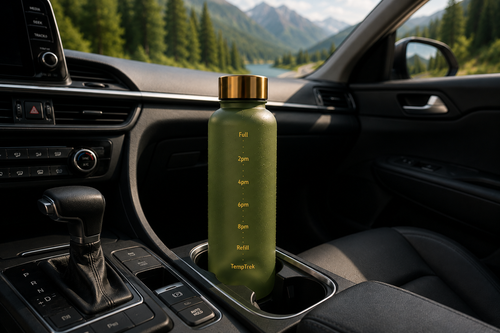 TempTrek FlowTrack | Motivational Water Bottle 32 oz