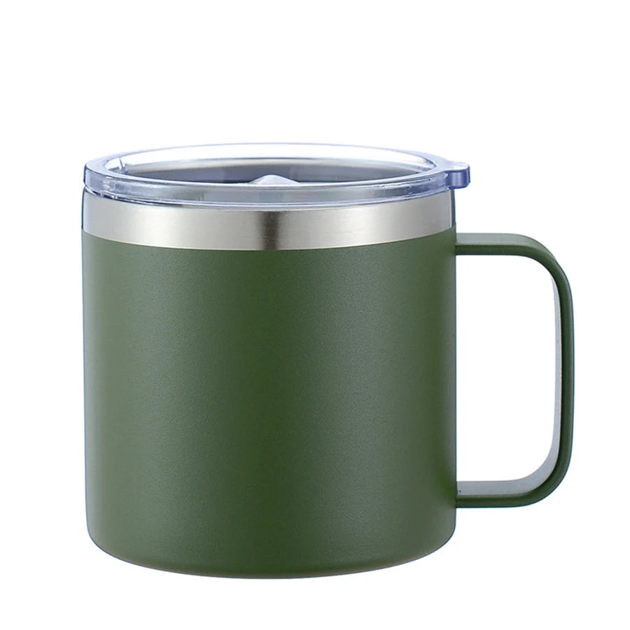 TempTrek Camp Mug | 14 oz Stainless Steel Coffee Mug