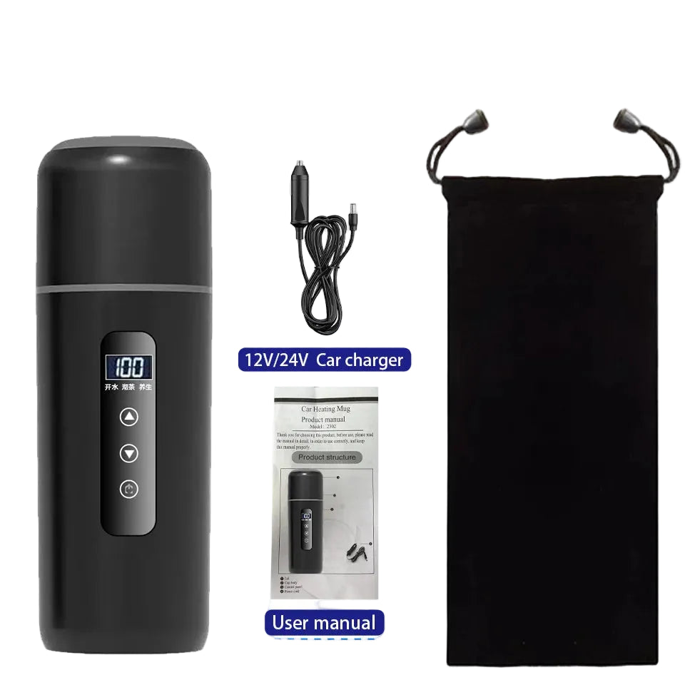 TempTrek AutoMug™ | Smart Heated Travel Mug with Temperature Control