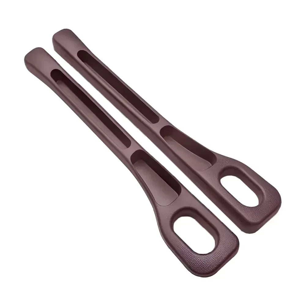 GapGuard car seat gap organizer, two-pack in brown plastic