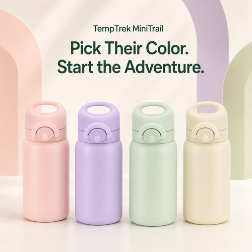 TempTrek MiniTrail kids bottle in Sage Green
