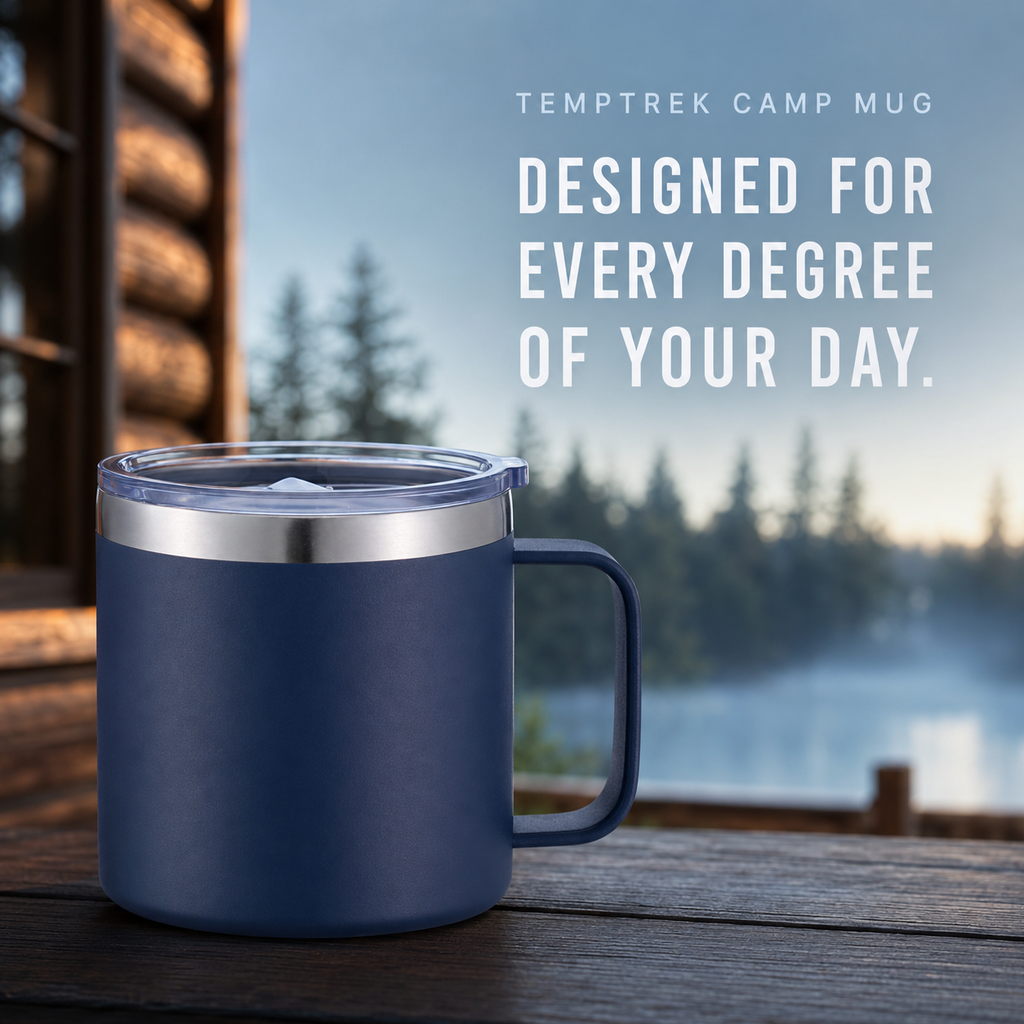TempTrek Camp Mug 14 oz coffee mug in Midnight Navy