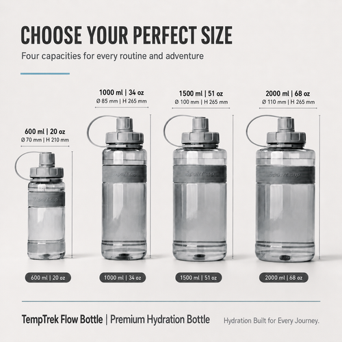 TempTrek Flow Bottle | Premium Hydration Bottle