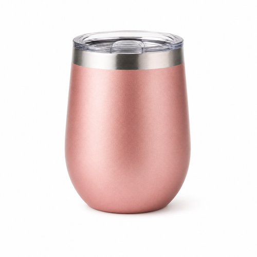 TempTrek Summit 12 oz insulated stainless steel tumbler in Desert Rose