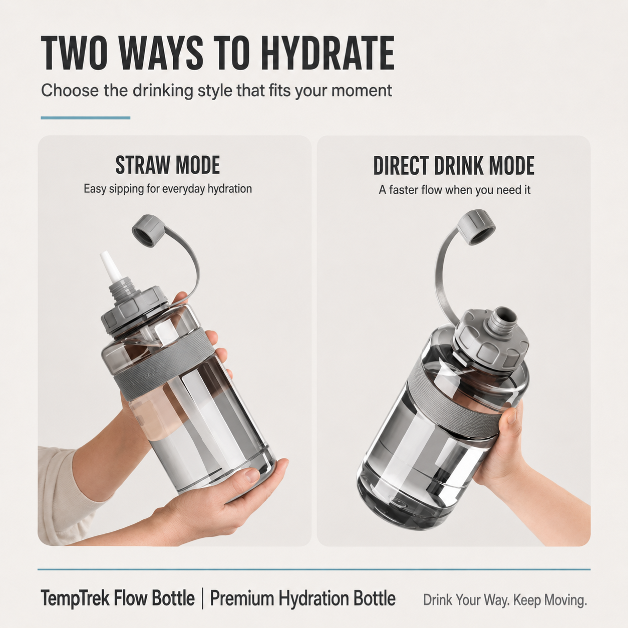 TempTrek Flow Bottle | Premium Hydration Bottle