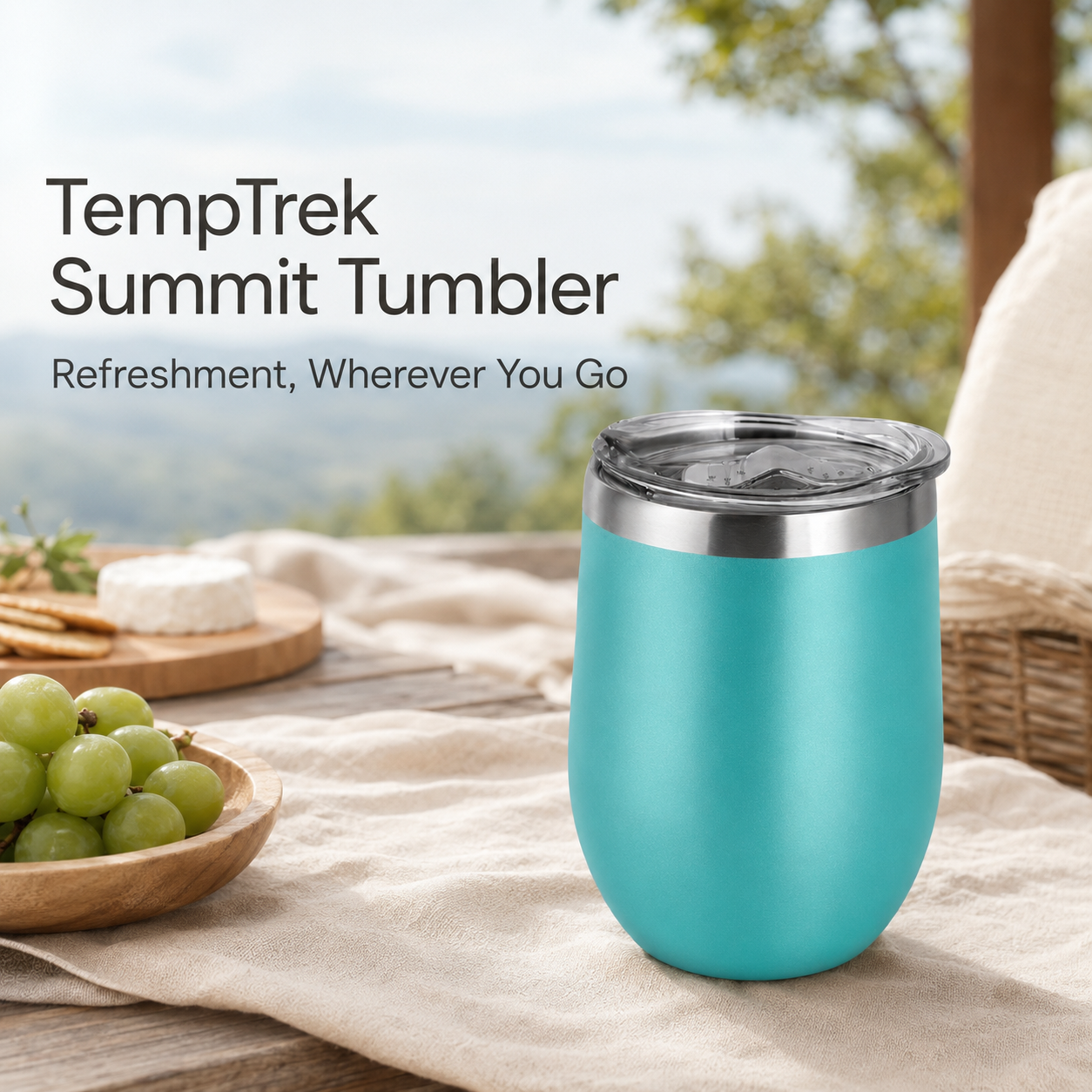 TempTrek Summit Tumbler | 12 oz Insulated Stainless Steel Tumbler