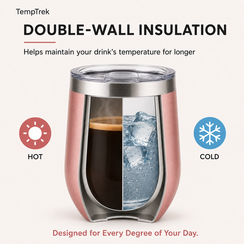 TempTrek Summit 12 oz tumbler in Plum Reserve