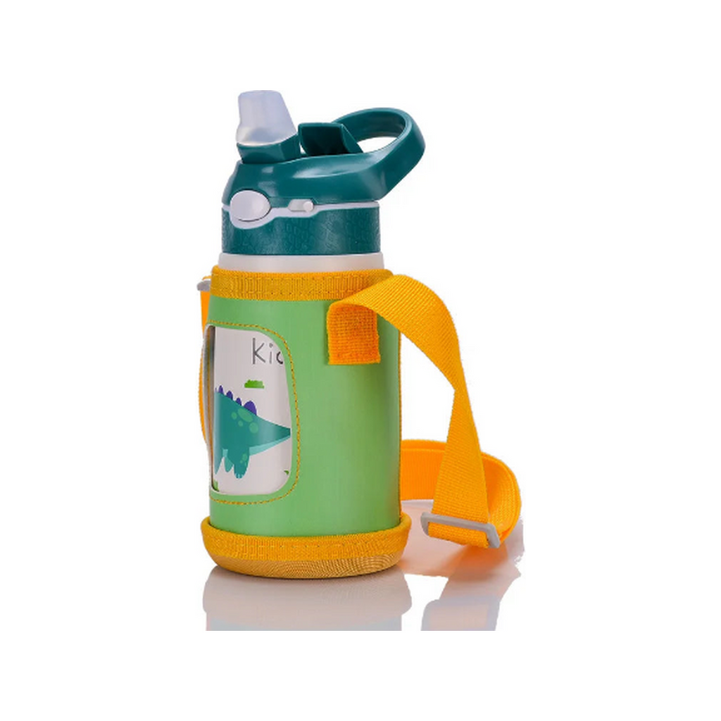 TempTrek LittleTrek bottle in Dino Teal with matching shoulder bag
